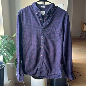 J.Crew men’s brushed twill shirt sz M